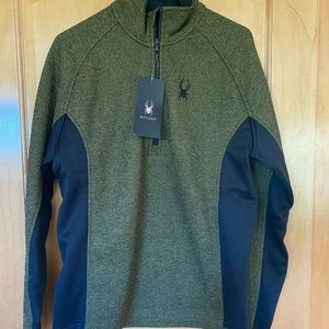 NWT  Men’s Spyder Half Zip